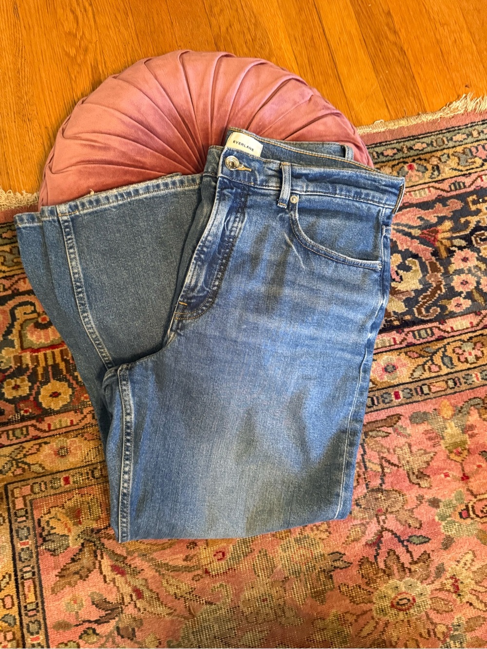 Everlane Straight-Leg Women's Jeans in Classic Blue